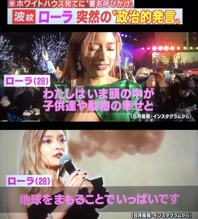 ローラ 環境保護 政治的発言 象 密漁に関連した画像-02