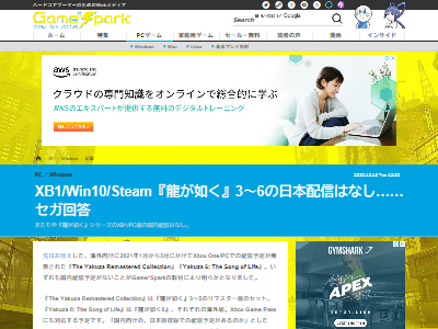 龍が如くPC版日本語予定なしに関連した画像-02