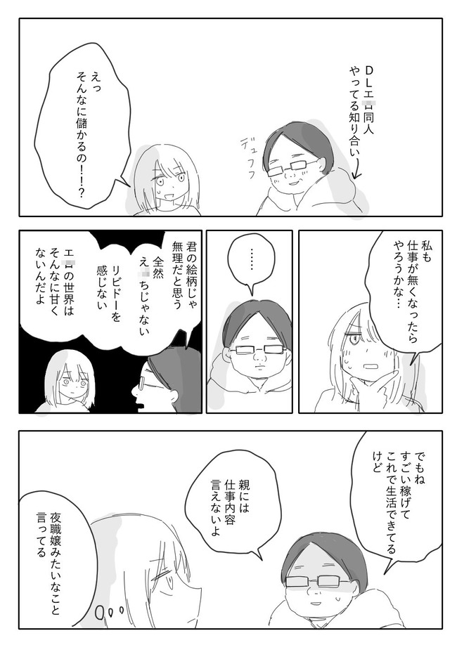 DL 同人 同人誌 亜月ねね 絵柄 リビドー 生活 夜職に関連した画像-02