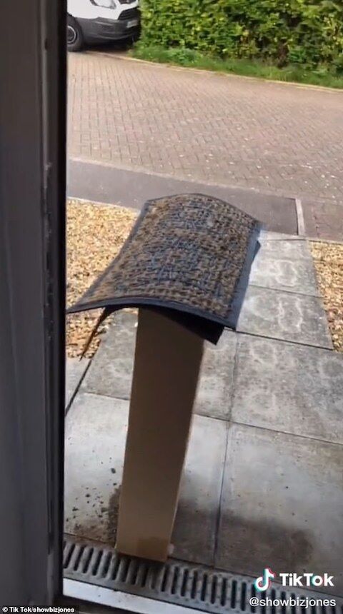 荷物 玄関マット 配達員 不在票 イギリスに関連した画像-04