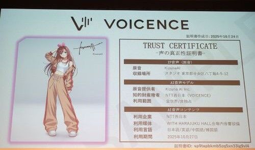 声優　声　生成AI　AI　NOMORE無断生成AI　販売　盗用　IP　知的財産に関連した画像-01