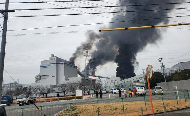愛知県 武豊火力発電所 爆発 黒煙に関連した画像-01