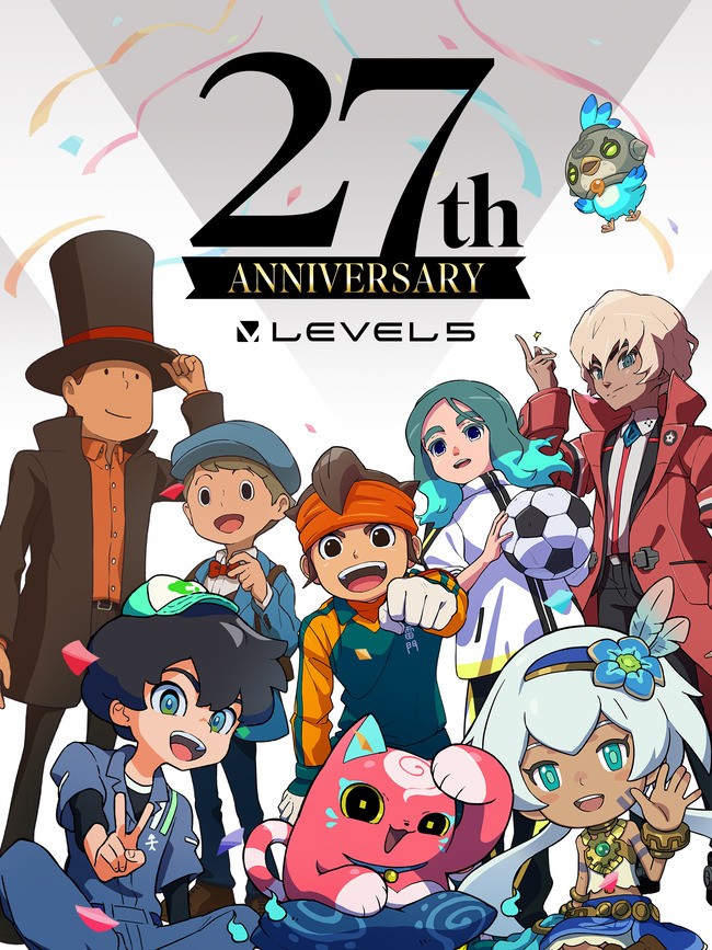 レベルファイブ 27周年 記念イラスト 妖怪ウォッチ ジバニャンに関連した画像-02