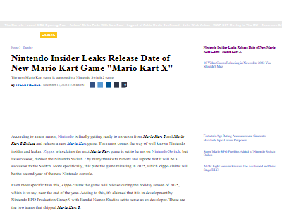 噂 任天堂 マリオカート 新作 2025年 年末 ホリデーシーズン 発売に関連した画像-02