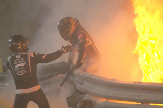F1　大事故　炎上　クラッシュ　グロージャン　生還に関連した画像-01