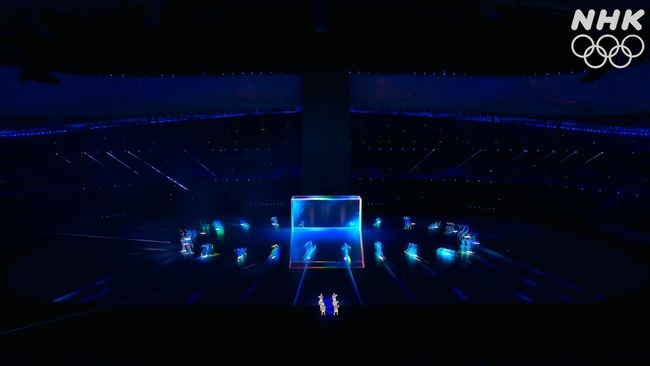 北京オリンピック 開幕 北京五輪 冬季 オミクロン株 東京五輪 開会式 比較 プロジェクトマッピング 新型コロナウイルスに関連した画像-09