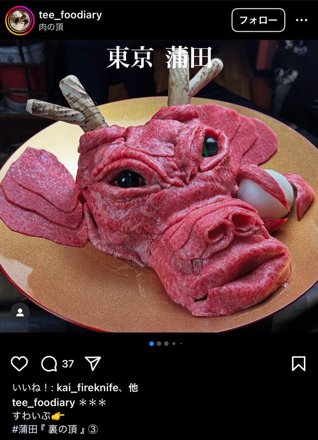 焼肉 盛り付け 飾りつけ 龍 許せるライン 冒涜 ドラゴン盛りに関連した画像-02
