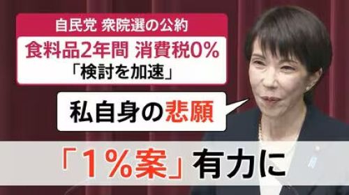 自民党　高市早苗　首相　総理大臣　消費税　減税　協議　打ち切りに関連した画像-01