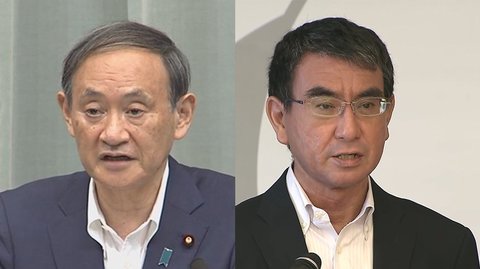 菅内閣　支持率　菅内閣　菅義偉　河野太郎に関連した画像-01