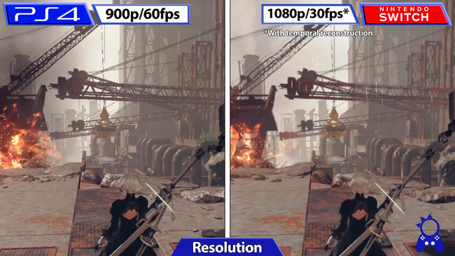 Image related to Nier Automata Switch port comparison video-03