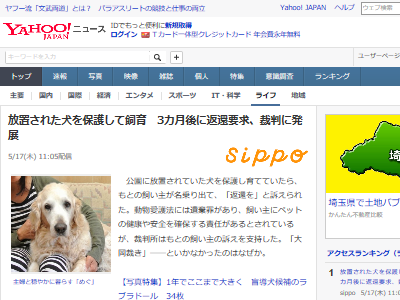 女性が放置された犬を保護して飼育 3ヵ月後 元飼い主 大切な家族なの 返して 裁判に発展した結果 オレ的ゲーム速報 刃