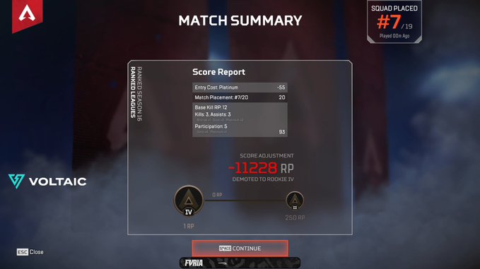 ApexLegends ランクマッチ　ルーキー　バグ　不具合に関連した画像-01