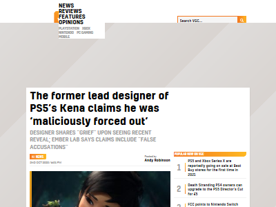 Kena元リードデザイナー辞めさせられたに関連した画像-02