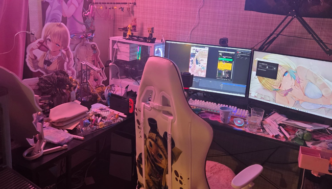 天地華恋　個人　VTuber 部屋　電動マッサージ器に関連した画像-01