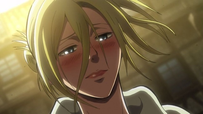 ネタバレ注意 アニメ 進撃の巨人 23話のアニがかわいくなりすぎてやべえｗｗｗｗｗｗ オレ的ゲーム速報 刃