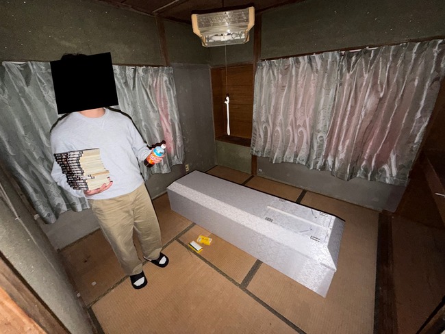 アルバイト　バイト　暗夜-ANNYA-　心霊スポット　心霊　13万　謝礼　男性　リタイア　棺桶　棺に関連した画像-03