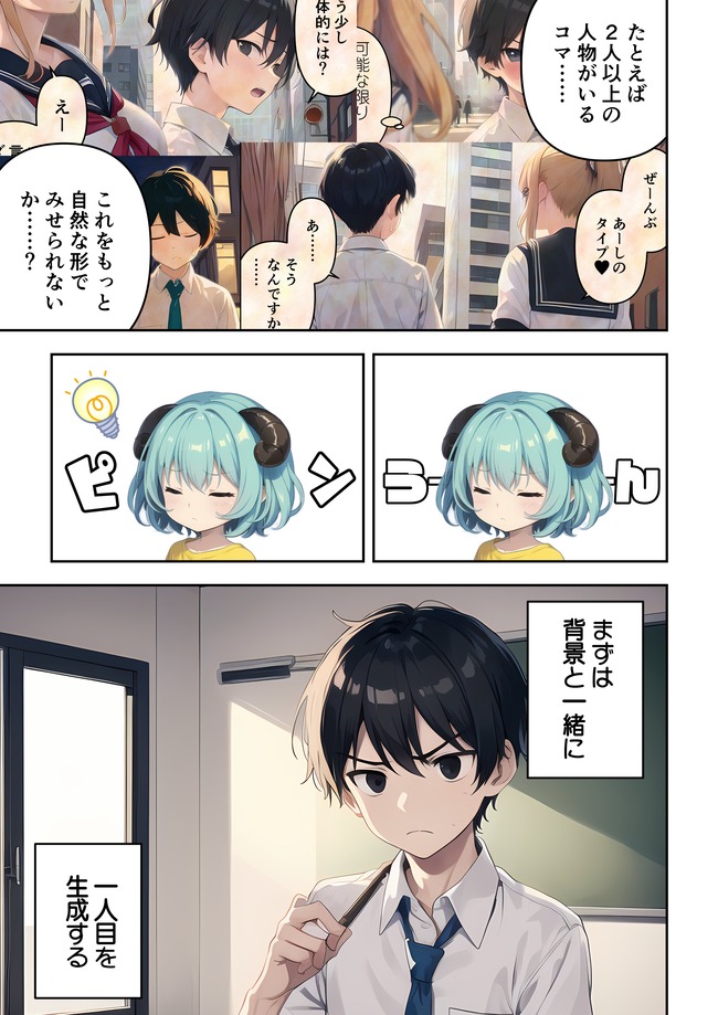 AI絵師 漫画家 商業 デビュー FANZA 一水社 オタクに優しくないギャルにはボクだって優しくしないに関連した画像-10