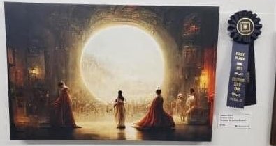 イラストAI　絵画　コンクール　優勝　芸術に関連した画像-01