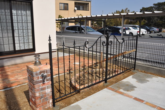 レンガ柱 アイアンフェンス 間違いない アイアンクラフトじんぱち の制作日記