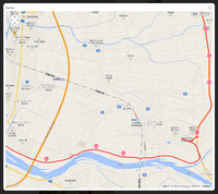 最上川沿い