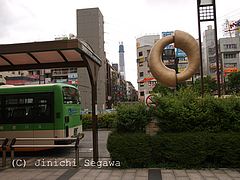 錦糸町駅北口から見たスカイツリー