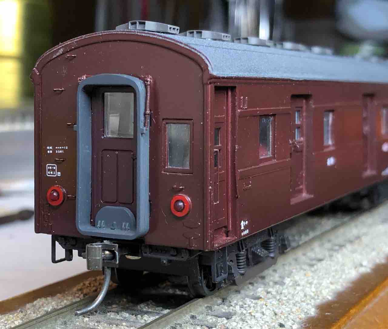 16番 オハユニ61の製作 その6 鉄道模型16番と国内および海外の鉄道写真 16番 オハユニ61の製作 その6 鉄道模型16番と国内および海外の鉄道写真
