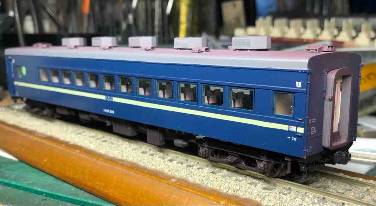 16番 スロ54 冷房改造車 完成 : 鉄道模型16番と国内および