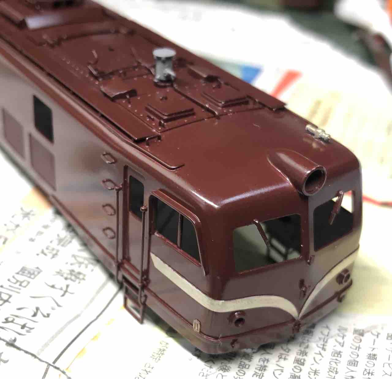 天賞堂 EF58 ベース 整形・改修モデル 天賞堂 EF58初期製品の