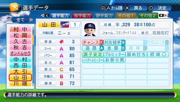 速報 パワプロアップデート 山田はチャンスfに 神宮速報 東京ヤクルトスワローズ
