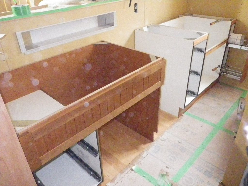 キッチン取り付けの日 その5 キッチン取付編 仁唯パパのブルースホーム建築日誌とロードバイク日誌のブログ