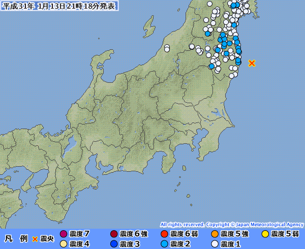 地震予知　茨城、福島M5　その他各地の反応とスタンバイ連絡です