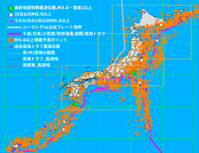 2022-12-18　地震の予測マップと発震日予測　19日の地震列島は、千葉東方沖でM4.2,震度4！