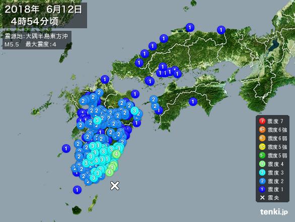 【地震】6/12 大隅半島東方沖M5.5最大震度4～ゴマフアザラシ「すわちゃん」の移動は前兆？