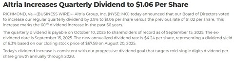 dividend increase 2025