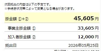 掛金2026