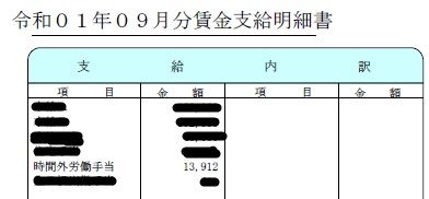 9月給与明細