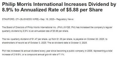dividend increase 2025