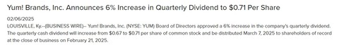dividend increase 2025