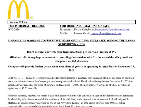 dividend increase 2026