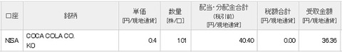 配当画面(2019年10月)