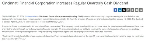 dividend increase 2026