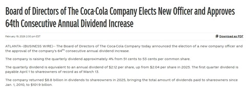 dividend increase 2026