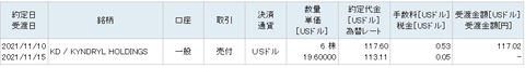 売買(2021年11月10日)