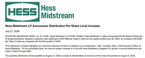 dividned increase 2026-2Q