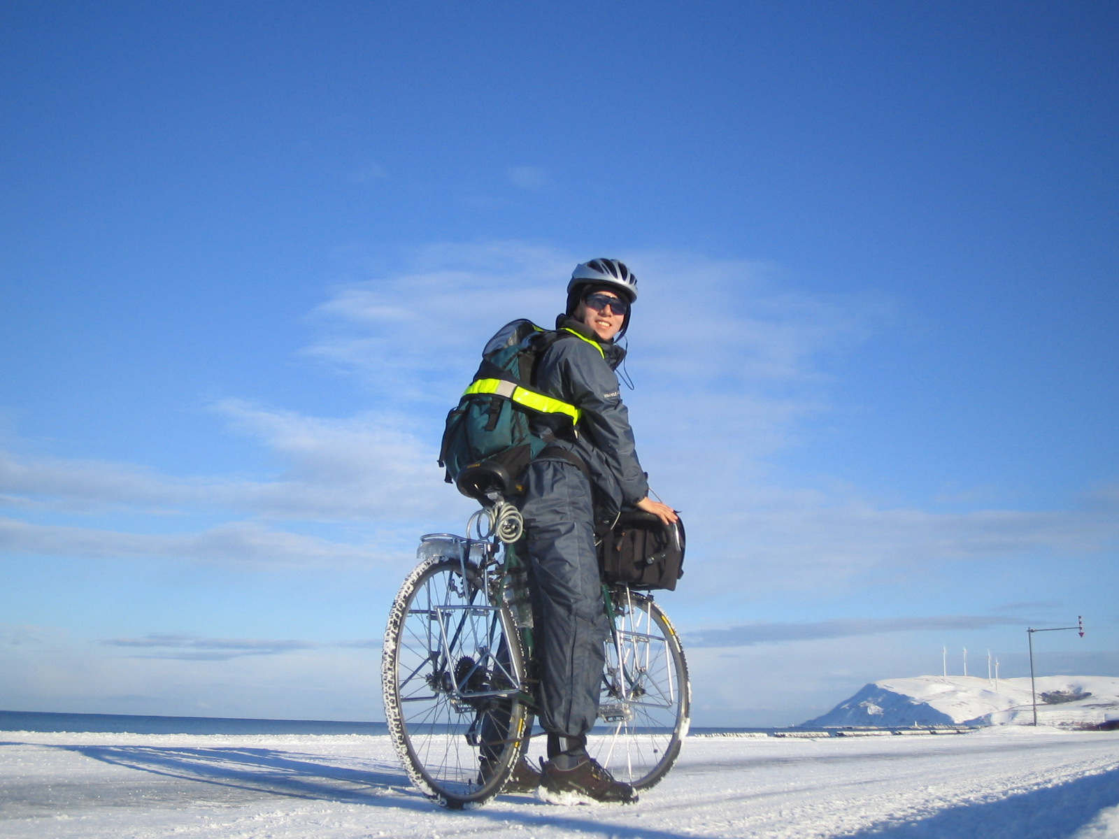 冬 北海道 ツーリング 自転車