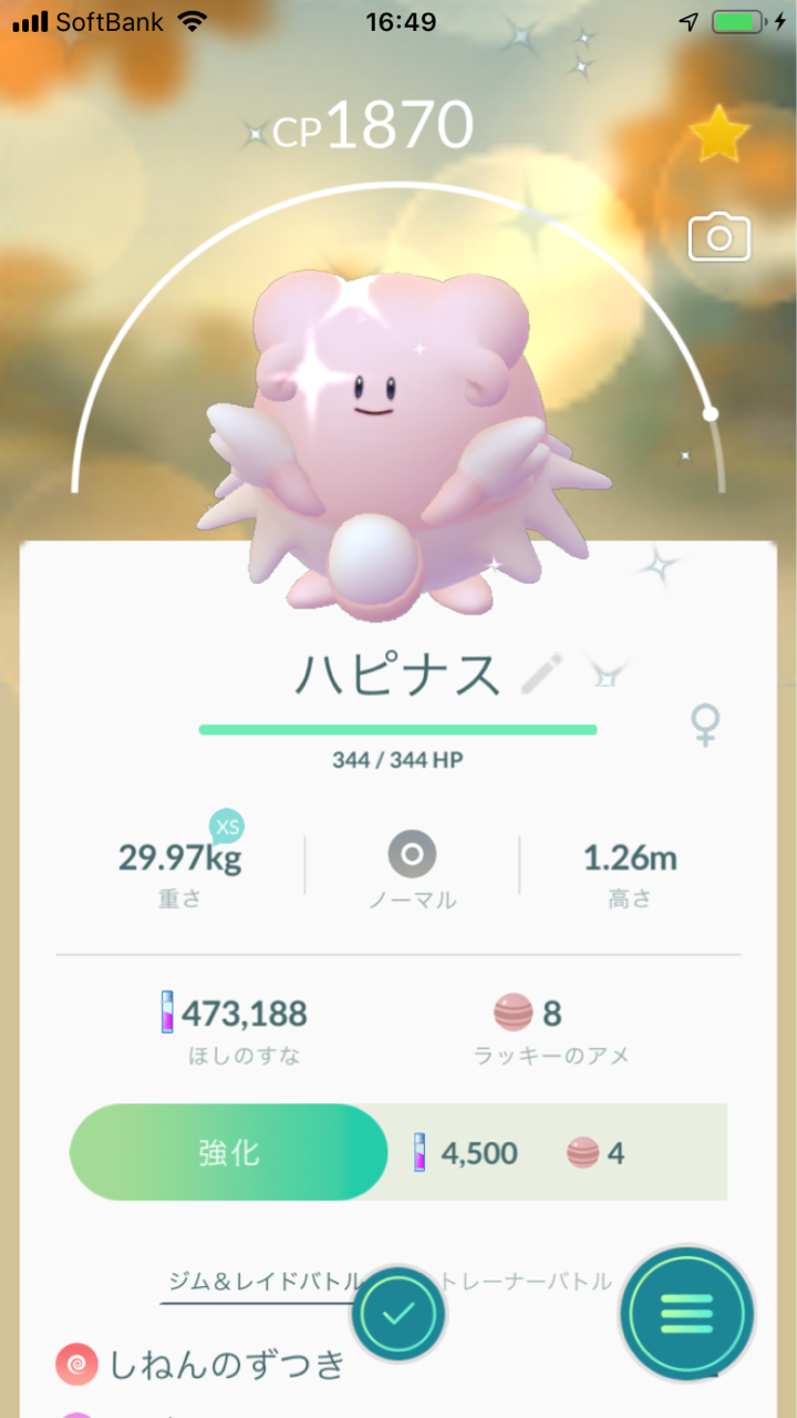 色違いポケモン進化日記 ハピナス ネオプレの熱狂的ファンですっ