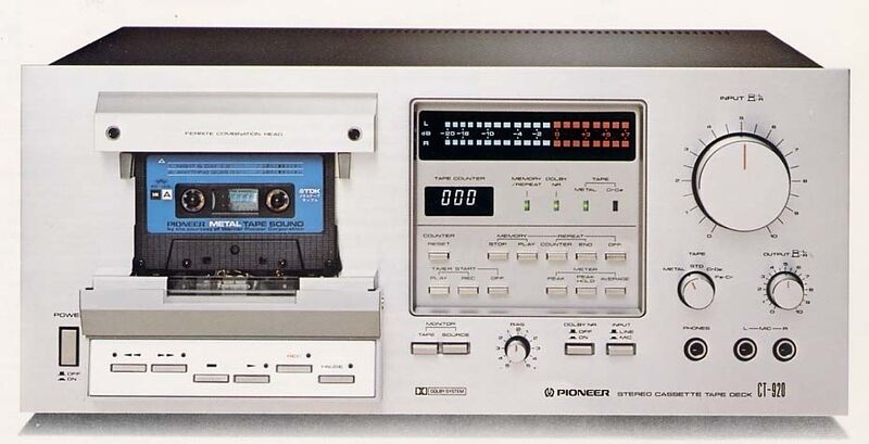 Pioneer パイオニア カセットデッキ CT-720【ジャンク品】