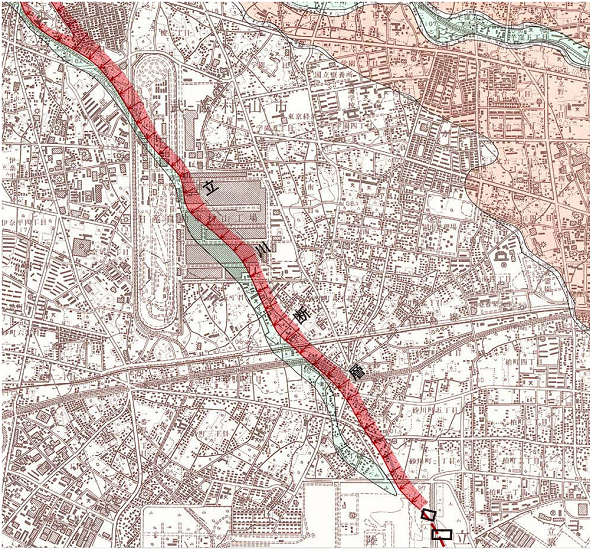 立川断層を観てきました 追記あり 地図の散歩道 立川断層を観てきました 追記あり 地図の散歩道