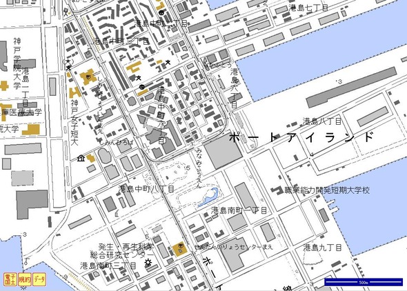 09 電子国土画像(ポーアイ中心部)
