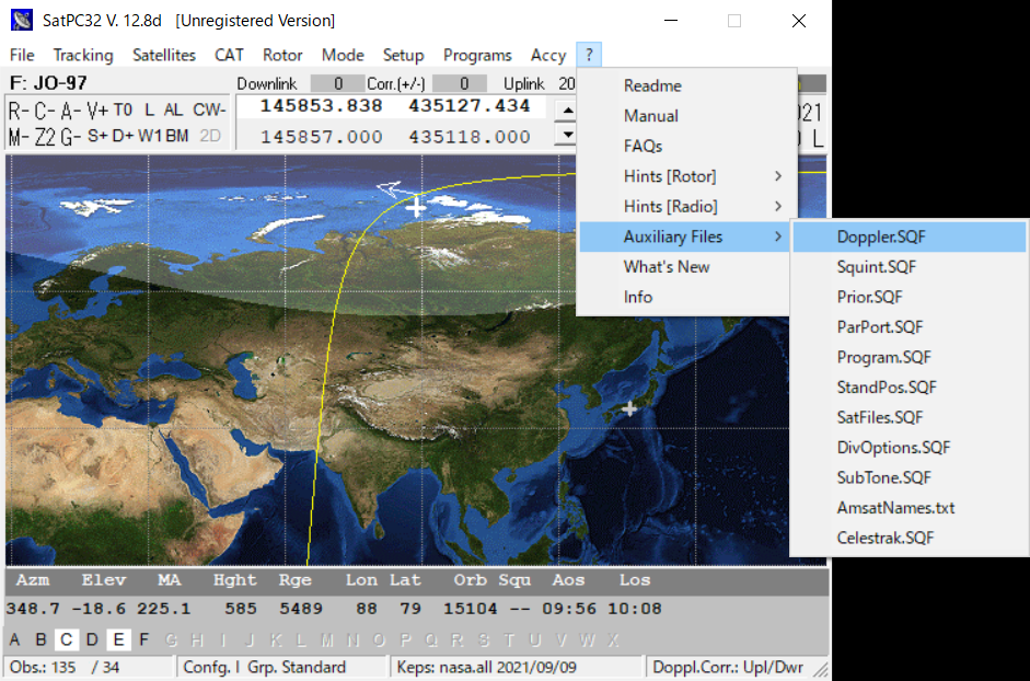 JN4JGKのアルパカ日記:JO-97でFT4 （SatPC32の設定）